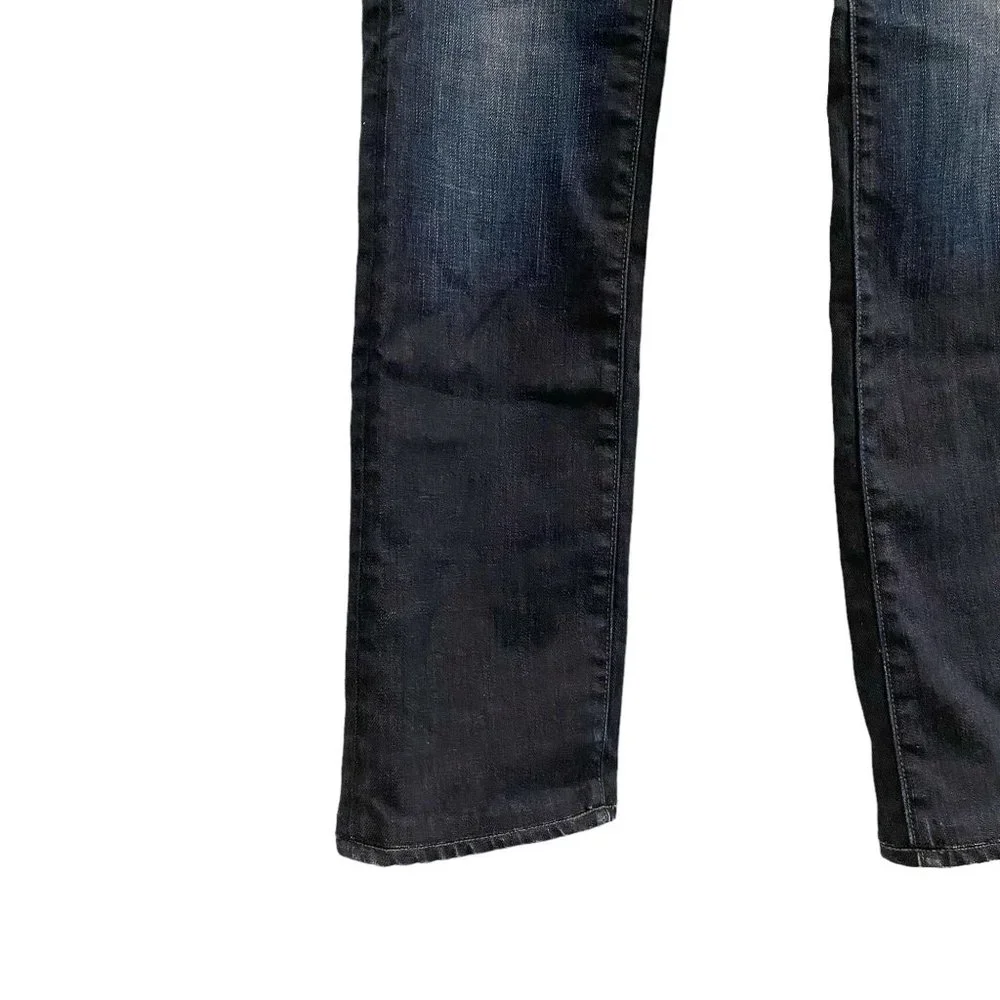 PAIGE Low Rise Premium Denim Jeans Dark Wash Melrose Straight Leg Size 29 - Picture 6 of 8